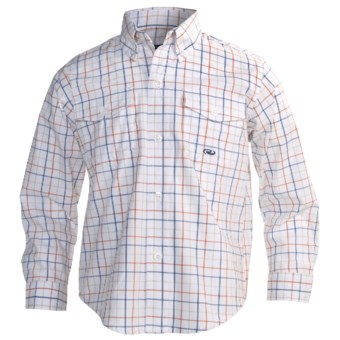 Roper Amarillo Cotton Shirt - Long Sleeve (For Boys) in Orange