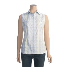 Roper Amarillo San Thomas Shirt - Sleeveless (For Women) in Blue - Closeouts