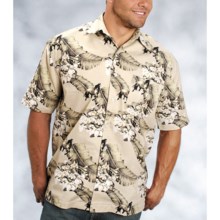 Roper Amarillo Tradewinds Shirt - Cotton, Short Sleeve (For Men) in Tan - Closeouts