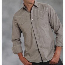 Roper Bedford Western Shirt - Long Sleeve (For Men) in Grey - Closeouts