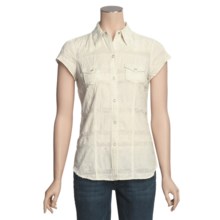 Roper Button-Front Shirt - Short Sleeve (For Women) in Green - Closeouts