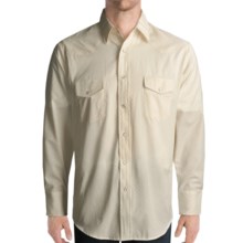 Roper Diamond Dobby Shirt - Long Sleeve (For Men) in White - Closeouts