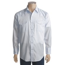 Roper Dobby Stripe Shirt - Long Sleeve (For Men) in Blue - Closeouts