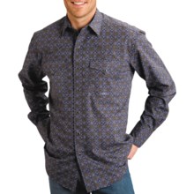 Roper Eagle Medallion Shirt - Long Sleeve (For Men) in Black - Closeouts