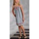 Roper Embroidered Sun Dress - Cotton Chambray (For Girls)