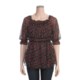 Roper Floral-Printed Peasant Blouse - Georgette, Short Sleeve (For Women)