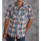 Roper High-Performance Blue Jean Plaid Shirt - Snap Front, Short Sleeve (For Men) in Blue