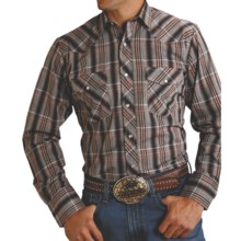 Roper Karman Plaid Shirt - Snap Front, Long Sleeve (For Men) in Multi - Closeouts
