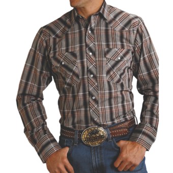 Roper Karman Plaid Shirt - Snap Front, Long Sleeve (For Men) in Multi