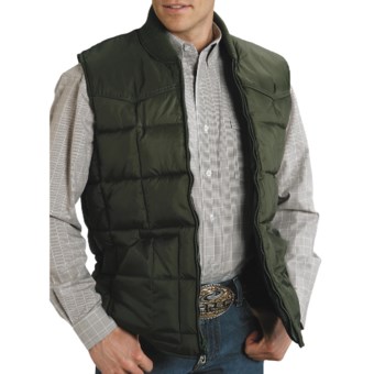 Roper Range Gear Down Vest - Quilted (For Men) in Green