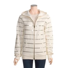 Roper Sequin Hoodie Sweatshirt - Full Zip (For Women) in White - Closeouts
