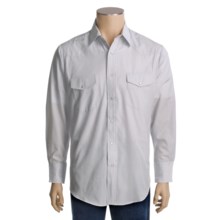 Roper Tone-on-Tone Shirt - Snap Front, Long Sleeve (For Men) in Grey - Closeouts