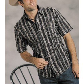 Roper Victory Shirt - Short Sleeve (For Men) in Black