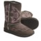 Roper Western Boots - Suede, Faux-Shearling Lining (For Kids) in Brown