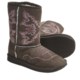 Roper Western Boots - Suede, Faux-Shearling Lining (For Kids)