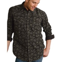 Roper Yarn-Dyed Laredo Paisley Shirt - Snap Front, Long Sleeve (For Men) in Black - Closeouts