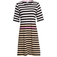 Rosch Striped Nightshirt with Pockets - 3/4 Sleeve (For Women) in White/Black - Closeouts