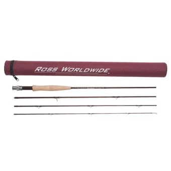Ross Reels Diamond Series Fly Fishing Rod - 4-Piece, 3-6wt (For Women and Youth) in See Photo