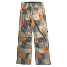 Rossignol PR Cargo Pants - Insulated (For Boys) in Mosaic Print - Closeouts