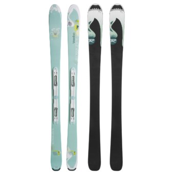 Rossignol Voodoo Alpine Skis with Saphir 110 Bindings (For Women) in See Photo