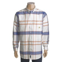 Rough Stock by Panhandle Slim Oxford Plaid Shirt - Long Sleeve (For Tall Men) in White - Closeouts