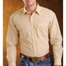 Rough Stock Catalina Antique Paisley Western Shirt - Snap Front, Long Sleeve (For Men) in 72 Apricot - Closeouts