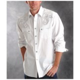 Rough Stock Lurex Dobby Shirt - Long Sleeve (For Men)