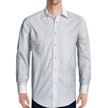 Rough Stock Providence Stripe Shirt - Long Sleeve (For Men) in White - Closeouts