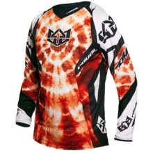 Royal Racing Race Mountain Bike Jersey - Long Sleeve (For Men) in Molten Lava Red - Closeouts