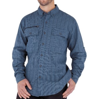 Royal Robbins Austin Pass Plaid Shirt - Long Sleeve (For Men) in Eclipse
