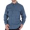 Royal Robbins Austin Pass Plaid Shirt - Long Sleeve (For Men) in Eclipse