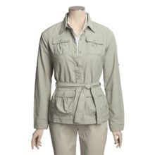 Royal Robbins Boulevard Shirt Jacket - UPF 30+, Tie Waist (For Women) in Pale Moon - Closeouts