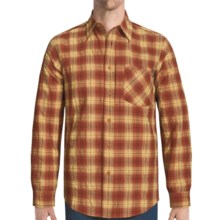 Royal Robbins Bridgeport Plaid Shirt - Long Sleeve (For Men) in Worn Saddle - Closeouts