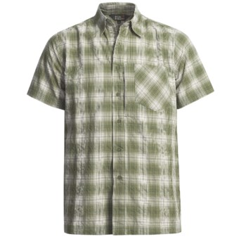Royal Robbins Bridgeport Plaid Shirt - UPF 40+, Short Sleeve (For Men) in Aloe