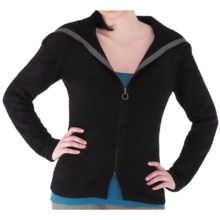 Royal Robbins Chenille Zip-Up Jacket - Cowl Neck, Long Sleeve (For Women) in Jet Black - Closeouts