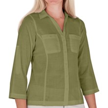 Royal Robbins Convertible Camp Shirt - Roll-Up 3/4 Sleeve (For Women) in Aloe - Closeouts
