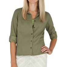 Royal Robbins Cool Mesh Shirt Jacket - 3/4 Sleeve (For Women) in Aloe - Closeouts