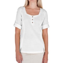 Royal Robbins Cool Mesh Tunic Shirt - 3/4 Sleeve, Roll Tabs (For Women) in White - Closeouts