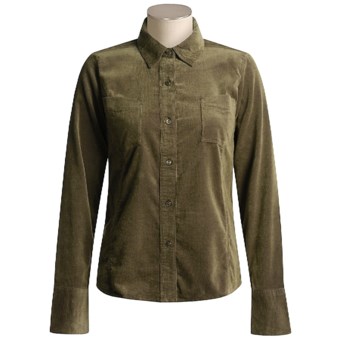 Royal Robbins Corduroy Ione Shirt - Long Sleeve (For Women) in Eucalyptus
