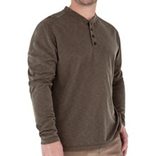 Royal Robbins Desert Knit Henley Shirt - Long Sleeve (For Men) in Turkish Coffee - Closeouts