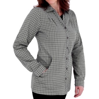 Royal Robbins Discovery Lite Stretch Plaid Jacket - UPF 30+ (For Women) in Pewter