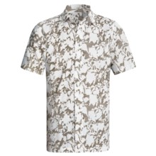 Royal Robbins Distorted Leaves Shirt - Cotton Dobby, Short Sleeve (For Men) in Trail Moss - Closeouts