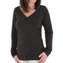 Royal Robbins Essential Ruched Shirt - UPF 50+, Long Sleeve (For Women) in Charcoal - Closeouts