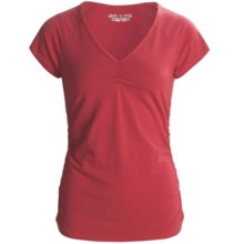 Royal Robbins Essential Stretch Jersey Shirt - UPF 50+, Lightweight Short Sleeve (For Women) in Candy Apple - Closeouts