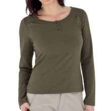 Royal Robbins Essential Traveler Henley Shirt - UPF 50+, Stretch Jersey, Long Sleeve (For Women) in Light Olive - Closeouts