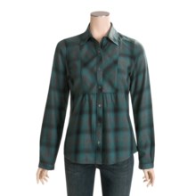 Royal Robbins Heidi Shirt - Flannel Plaid, Long Sleeve (For Women) in Plaid Hydro Blue - Closeouts