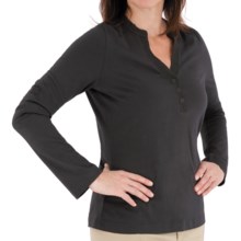Royal Robbins Lucy Henley Shirt - Organic Cotton, Long Sleeve (For Women) in Charcoal - Closeouts
