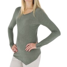 Royal Robbins Nabru Shirt - Seaside Slub Rayon, V-Neck, Long Sleeve (For Women) in Canopy - Closeouts