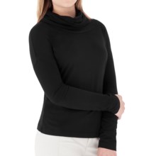Royal Robbins Nellie Shirt - Organic Cotton, Cowl Neck, Long Sleeve (For Women) in Jet Black - Closeouts
