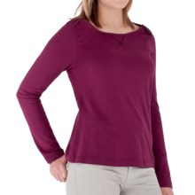 Royal Robbins Nellie Shirt - Organic Jersey, Crew Neck, Long Sleeve (For Women) in Beet - Closeouts
